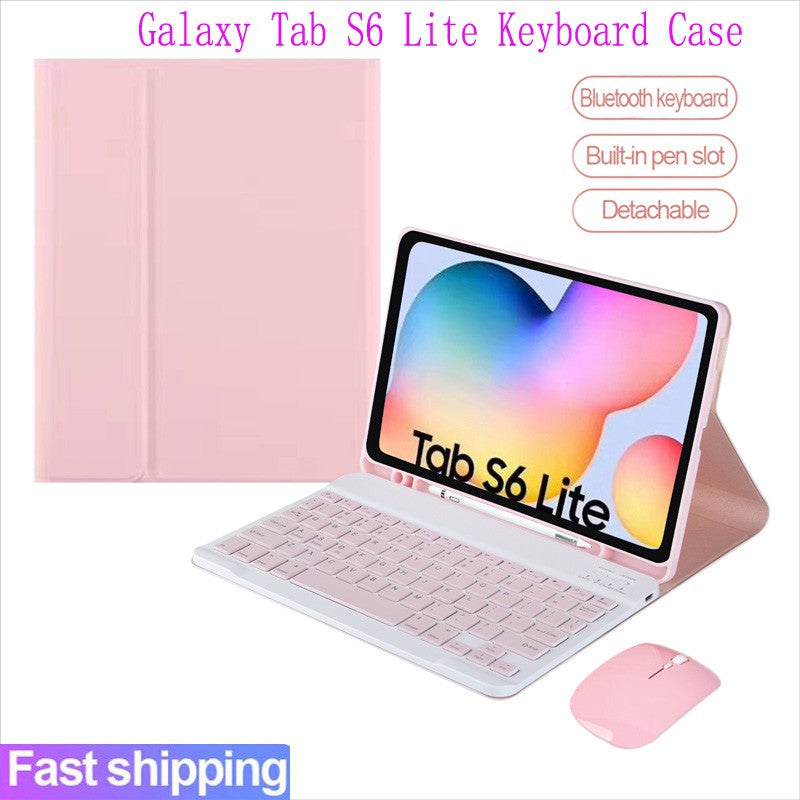 Capa De Teclado Para Samsung Galaxy Tab S6 Lite 10.4 SM-P610/SM-P615 SM-P613/P619 Sem Fio Bluetooth keyboard mouse cover case