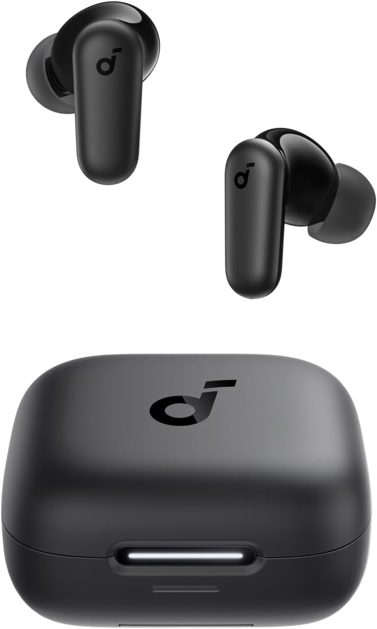 <h2>Fone Soundcore P30i da Anker, cancelamento de ruído, graves potentes, 45h de reprodução, estojo 2 em 1 com suporte para celular, IP54, Bluetooth 5.4, sem fio</h2>