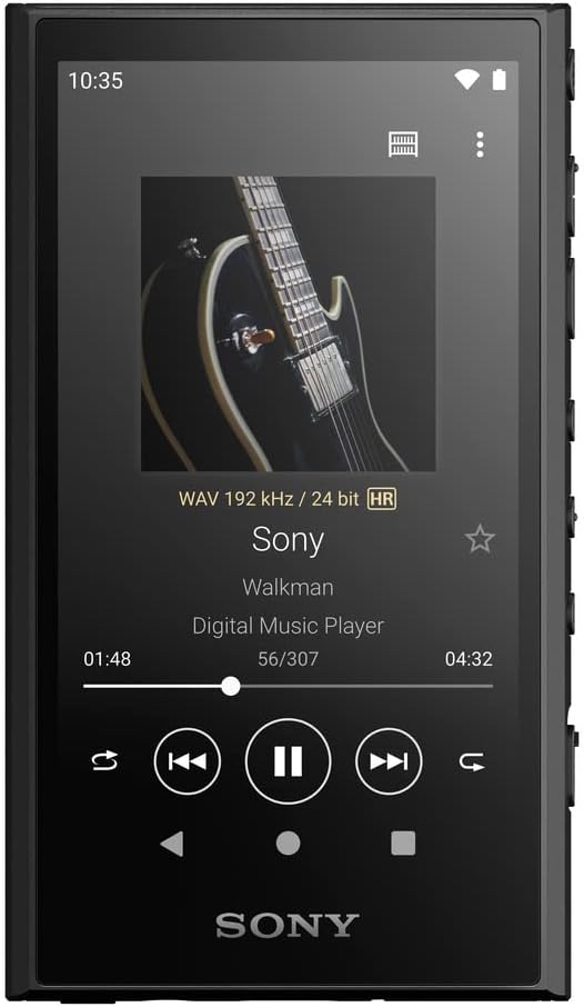 <h2>Sony NW-A306 Walkman 32GB Hi-Res Portable Digital Music Player with Android, up to 36 Hour Battery, Wi-Fi & Bluetooth and USB Type-C – Black NW-A306/B, Black</h2>