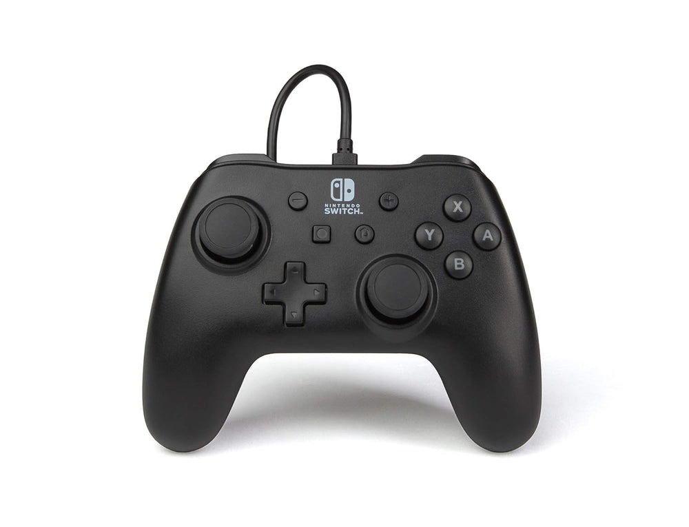 <h2>PowerA Nintendo Switch Wired Controller - Black, Detachable 10ft USB Cable, No Battery Required, Officially Licensed By Nintendo</h2>