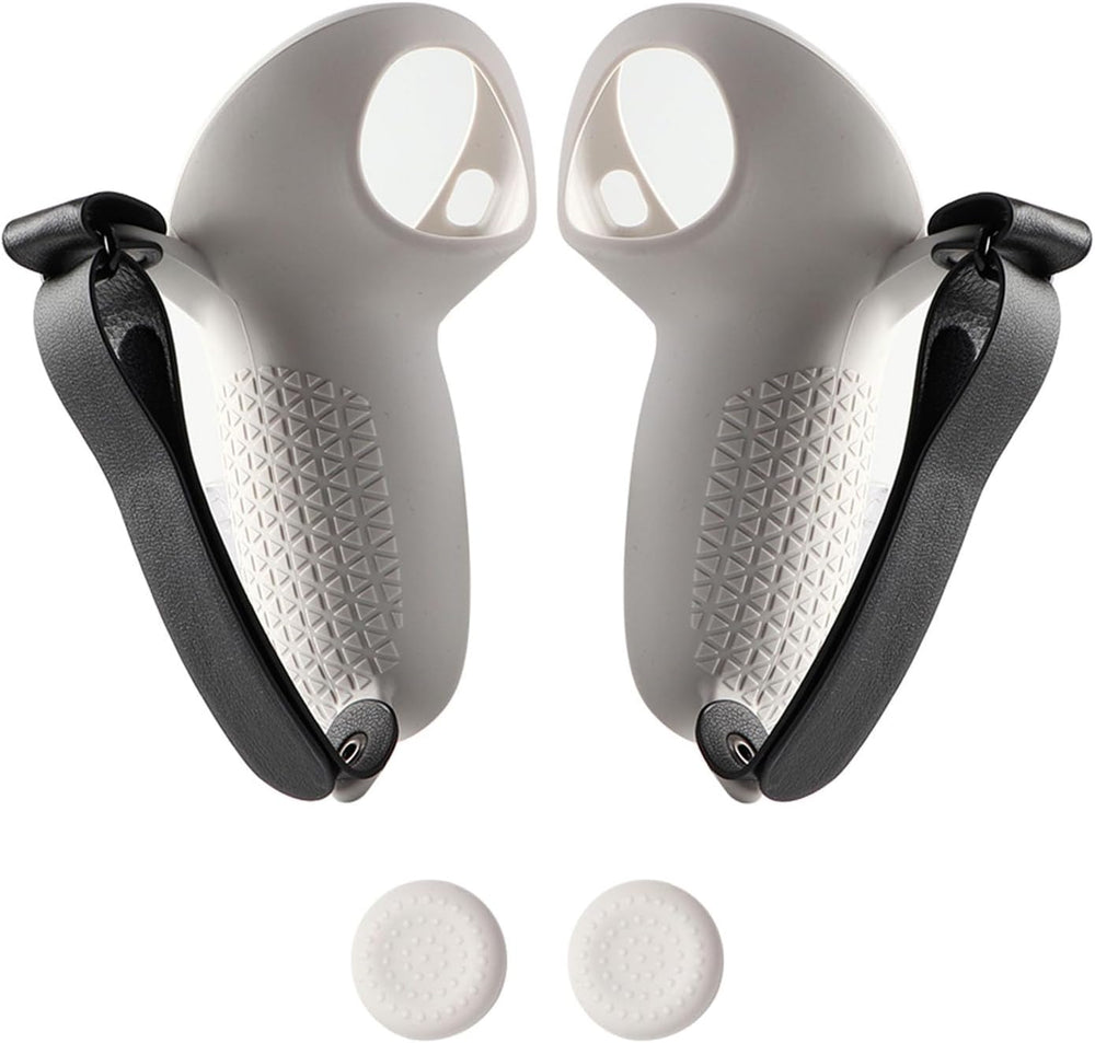 <h2>Capa protetora para controle VR para Meta Quest 3, capa protetora de silicone antiderrapante com alça ajustável compatível com acessórios Oculus Quest 3</h2>