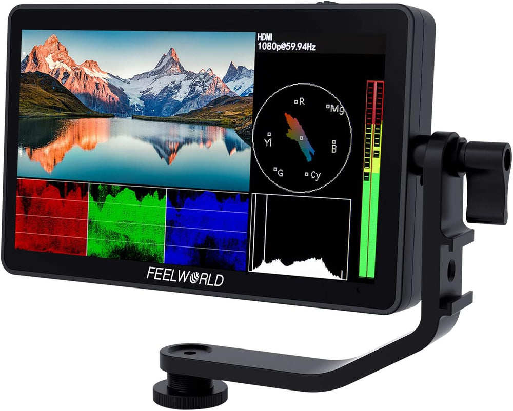 <h2>Monitor de Campo DSLR F6 Plus V2 de 6 Polegadas com Tela Sensível ao Toque, HDR e 3D LUT</h2>
