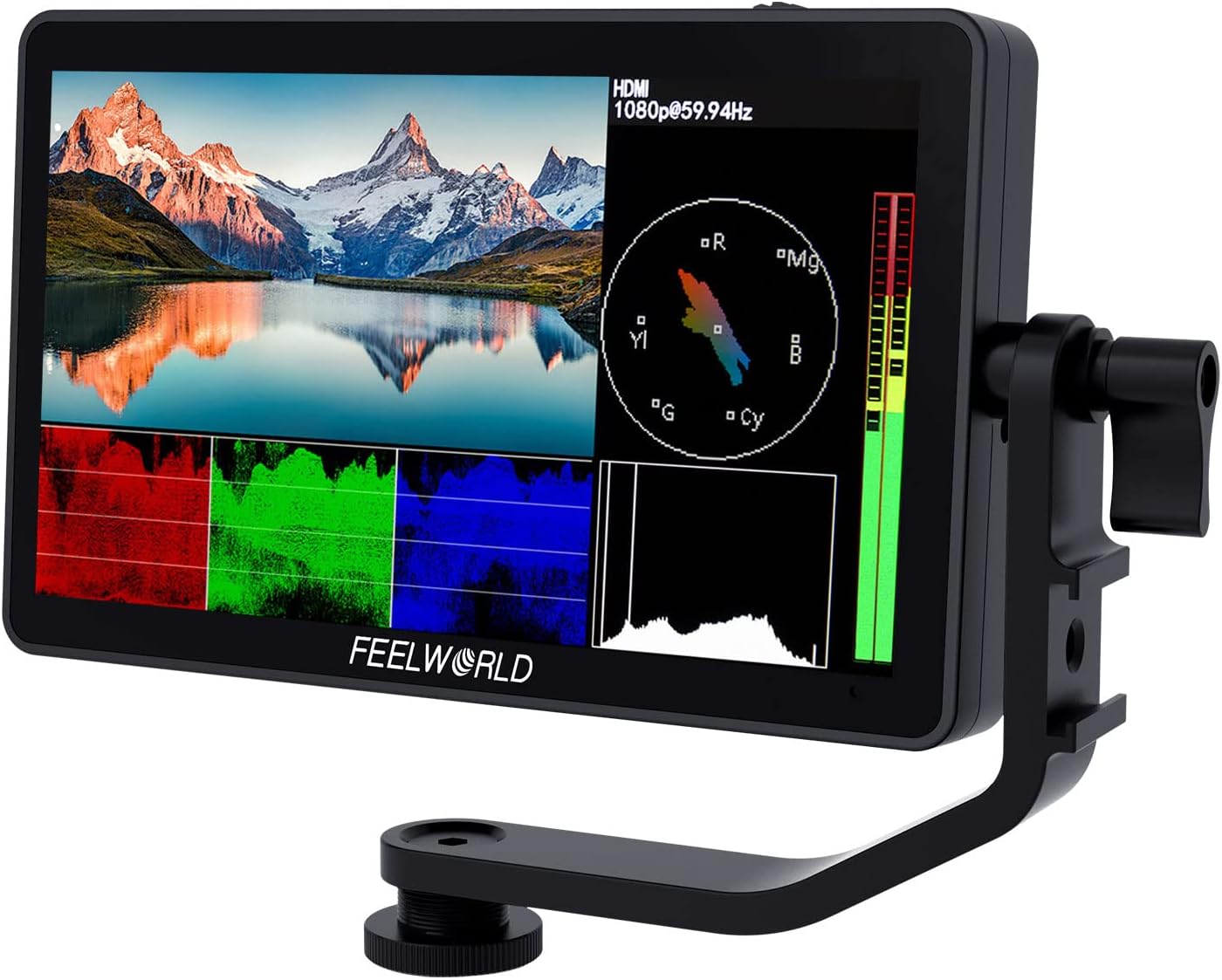<h2>Monitor de Campo DSLR F6 Plus V2 de 6 Polegadas com Tela Sensível ao Toque, HDR e 3D LUT</h2>