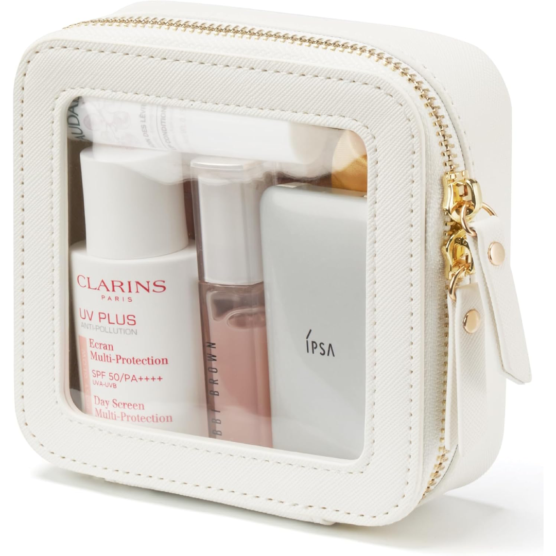 <h2>Bolsa de Maquiagem Transparente com Zíper - Portátil e Compacta</h2>