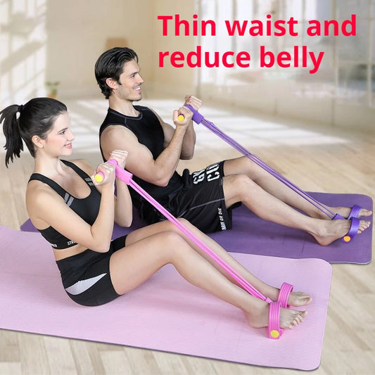 <h2>Bandas de resistência com 6 tubos – equipamento para abdômen, cintura e braços, extrator de pedal para Yoga</h2>