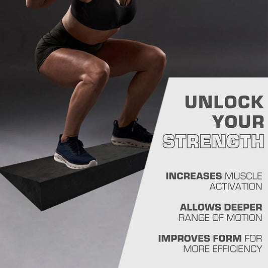 <h2>Bloco Cunha Antiderrapante para Agachamento – Plataforma Inclinada para Treino de Pernas e Levantamento de Peso</h2>