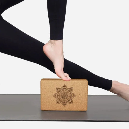 <h2>Blocos de Yoga de Cortiça com Design Mandala – Antiderrapante para Equilíbrio e Suporte em Pilates e Treinos</h2>