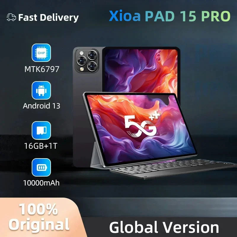 <h2>Tablette PC MI Pad 15 Pro, Android 13, 11 pouces, 16 Go, 2024 Go, 5G, tourisme, appel téléphonique, GPS, Bluetooth, WiFi, version globale, nouveau, 1024</h2>