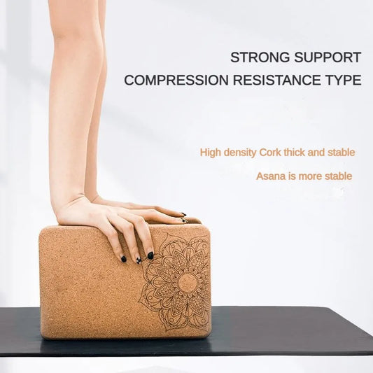 <h2>Bloco de Yoga em Cortiça 700g – Alta Densidade e 7,5cm de Espessura para Treino Antiderrapante</h2>