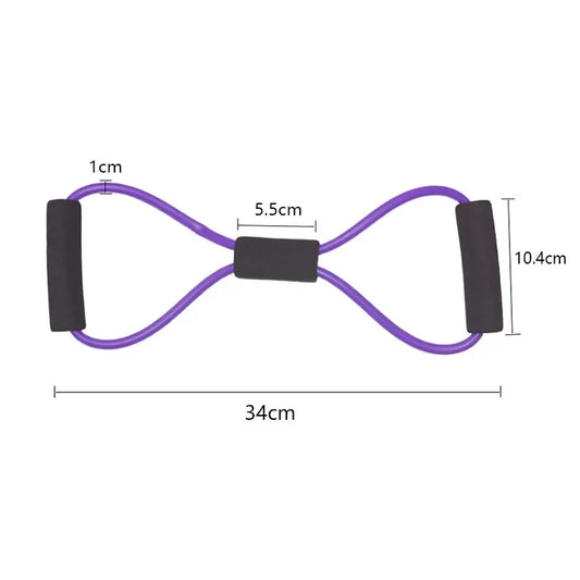 <h2>Bandas elásticas de Yoga Fitness – treinamento com banda de 8 palavras para ginásio e exercício</h2>