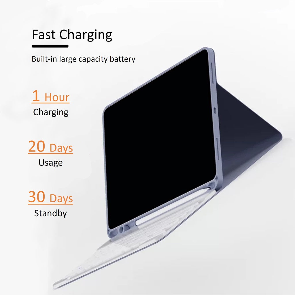 Capa Para Teclado iPad 10a 2022 10.9 Air 4 5 Pro 11 De Bluetooth Sem Fio Com Slot De Lápis