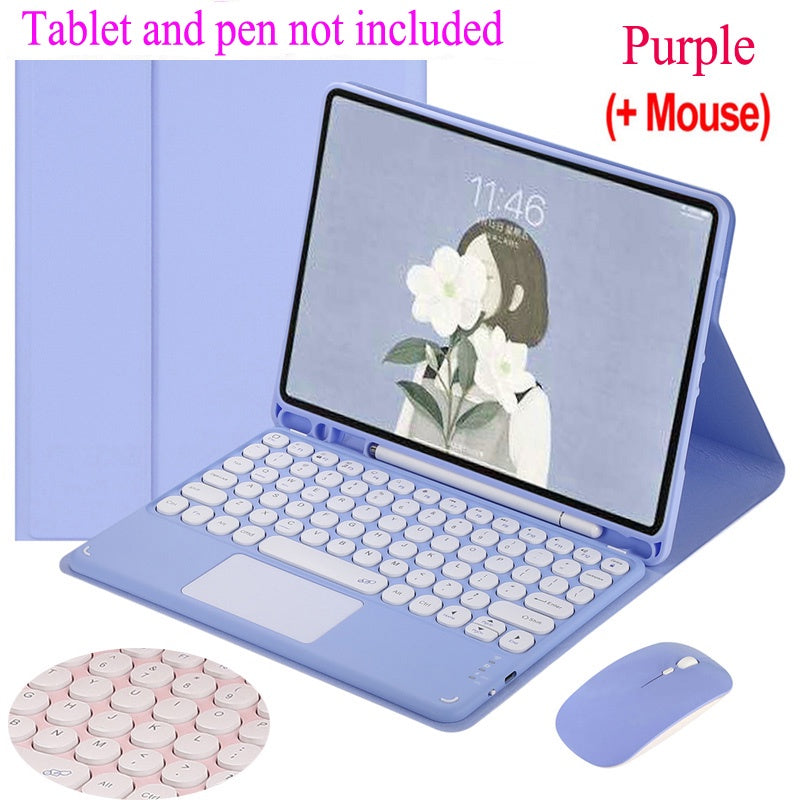 Capa Para Galaxy Tab A8 Com Teclado Touch pad Samsung S6 Lite S7 FE A9 + S9 S7 + S8 + Touchpad De Mouse