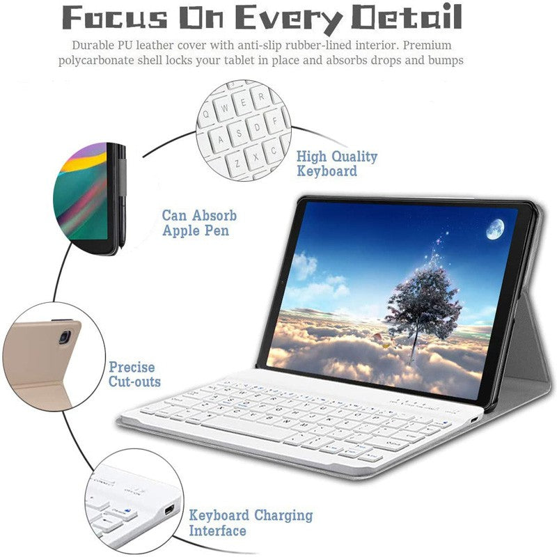 Galaxy Tab S4 S5e S5e S6 S7 A7 S6 Lite10.4 Estojo Para Teclado Samsung A 8.0 8.4 10.1 10.5 Capa