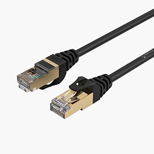 Cabo de Rede Ethernet Cat 7 de 30 Metros - 10Gbps, Blindado, Preto