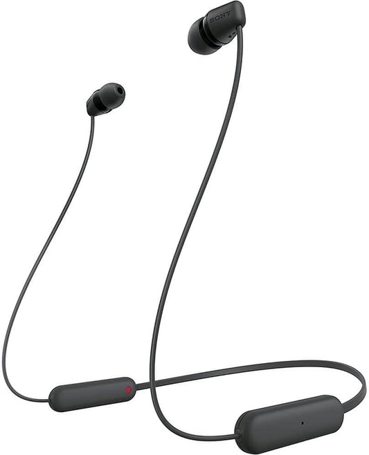 <h2>Sony WI-C100 Wireless in-Ear Bluetooth Headphones with Built-in Microphone, Black</h2>