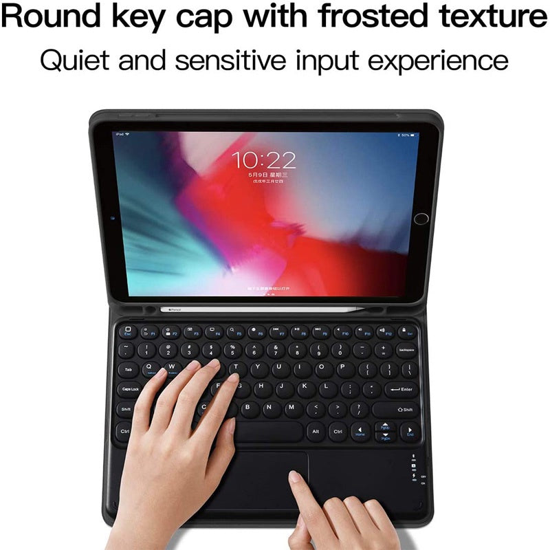 Caso Com Teclado Touchpad Para iPad 9.7 10.2 5th 6th 7th Gen 8ª  9ª 10ª Geração Para Air 2 3 4 5 Pro 9.7 10.5 11 2020 2021 2022 Bluetooth pad Toque  Keyboard