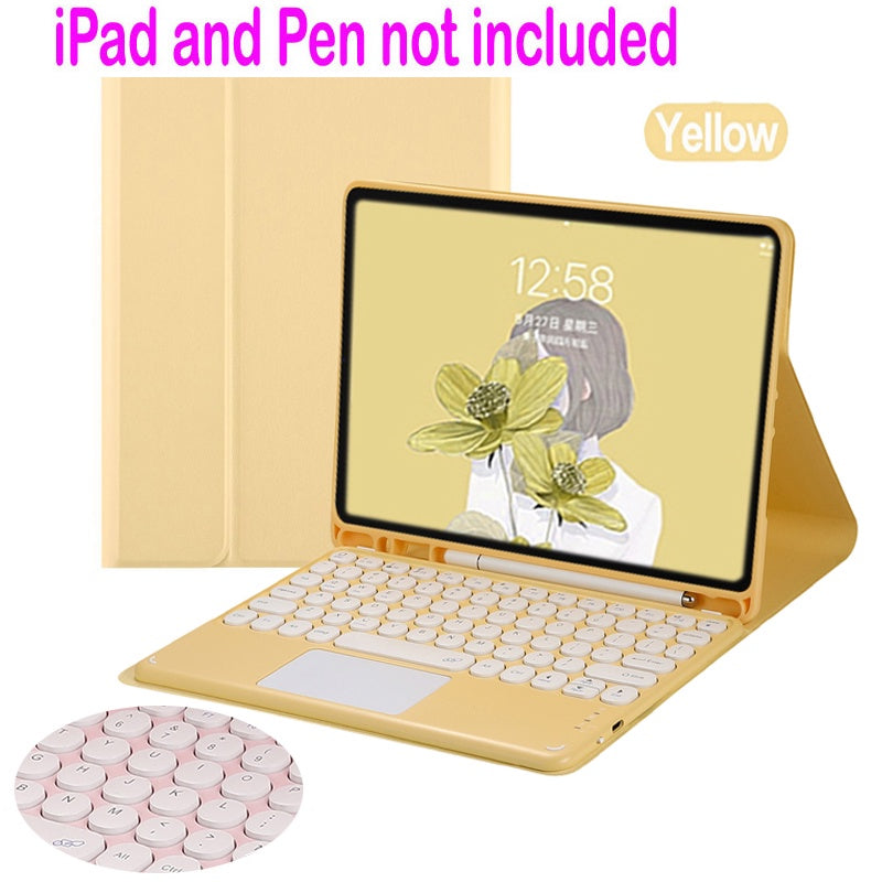 Caso Com Teclado Touchpad Para iPad 9.7 10.2 5th 6th 7th Gen 8ª  9ª 10ª Geração Para Air 2 3 4 5 Pro 9.7 10.5 11 2020 2021 2022 Bluetooth pad Toque  Keyboard