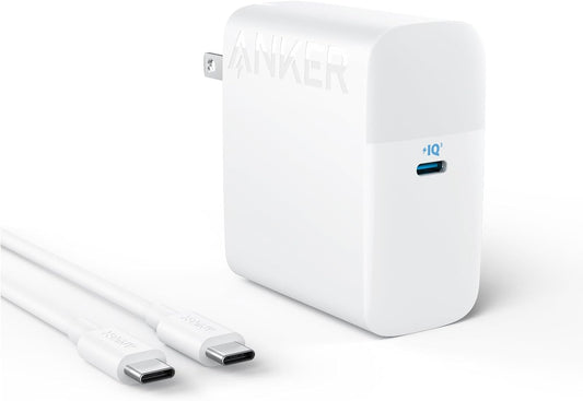 <h2>Carregador Anker USB-C 100W, compacto, dobrável para MacBook Pro, Air, Samsung Galaxy, iPad Pro e mais, cabo USB-C para USB-C 1,5 m incluso</h2>