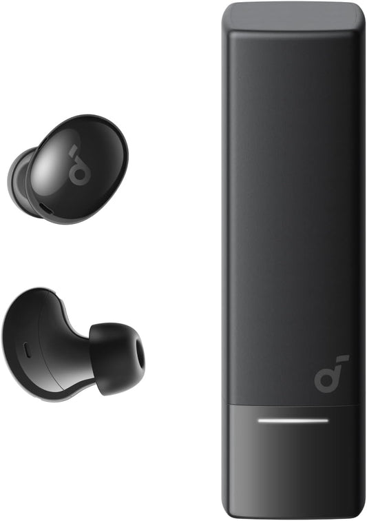 <h2>Fone de ouvido Bluetooth Anker Soundcore A30i, design compacto em formato de batom, leve e confortável, 15h de reprodução com ANC ligado, IP54, preto</h2>