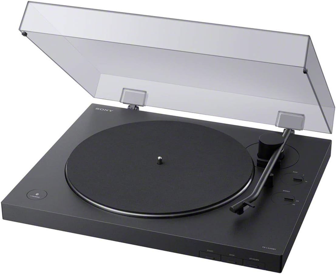 <h2>Sony PS-LX310BT Belt Drive Turntable: Fully Automatic Wireless Vinyl Record Player with Bluetooth and USB Output Black</h2>