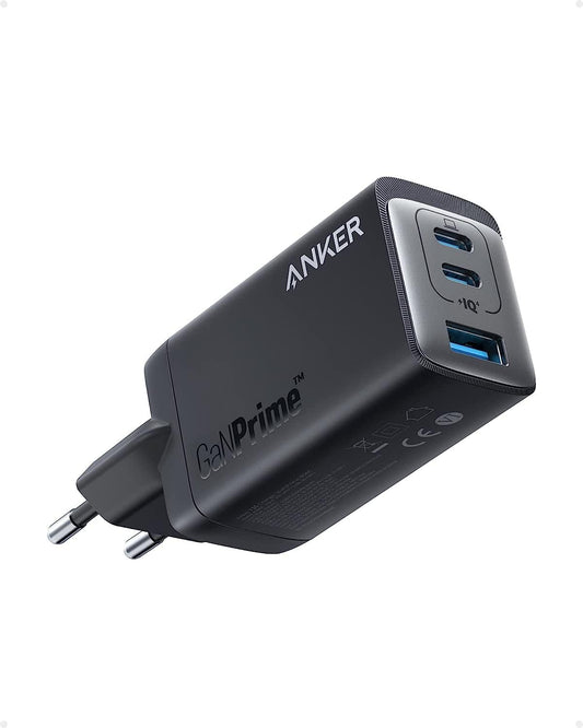 <h2>Carregador Anker USB-C 735 GaNPrime 65W, compacto e rápido, 3 portas, para MacBook, iPad Pro, Galaxy S22/S21, iPhone 13/Pro, Pixel e outros</h2>