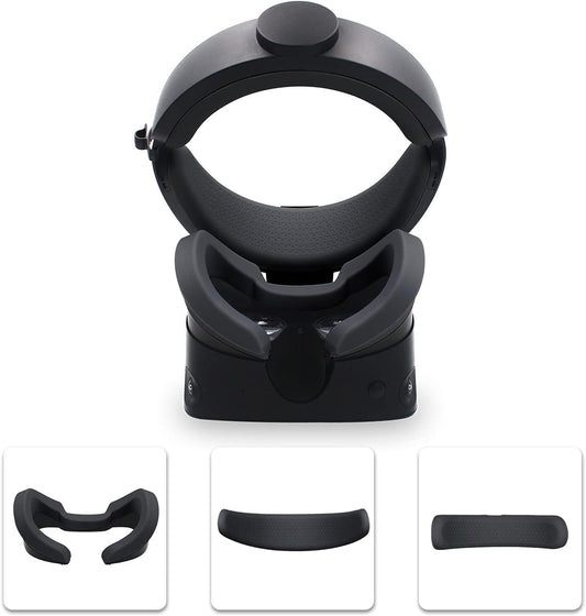 <h2>Conjunto de terno para realidade virtual compatível com acessórios de fone de ouvido Oculus Rift S, 1 capa protetora de silicone + 1 espuma frontal + 1 capa traseira de espuma de silicone (preto)</h2>