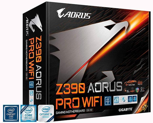GIGABYTE Z390 AORUS PRO Wi-Fi (Intel LGA1151/Z390/ATX/2xM.2 Thermal Guard/Onboard AC Wi-Fi/RGB Fusion/Placa-mãe para jogos)