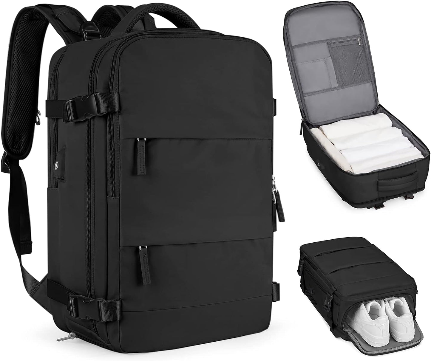 <h2>Mochila de Viagem Casual Grande - Preta</h2>