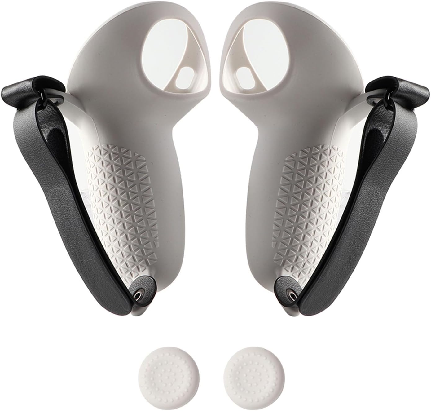 <h2>Capa protetora para controle VR para Meta Quest 3, capa protetora de silicone antiderrapante com alça ajustável compatível com acessórios Oculus Quest 3</h2>