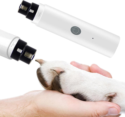 Lixa de Unha Elétrica para Animais de Estimação - Aparador Profissional Recarregável para Cães e Gatos Pequenos e Médios