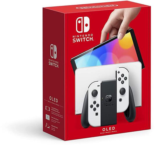 <h2>Nintendo Switch (OLED model) with White Joy-Con</h2>
