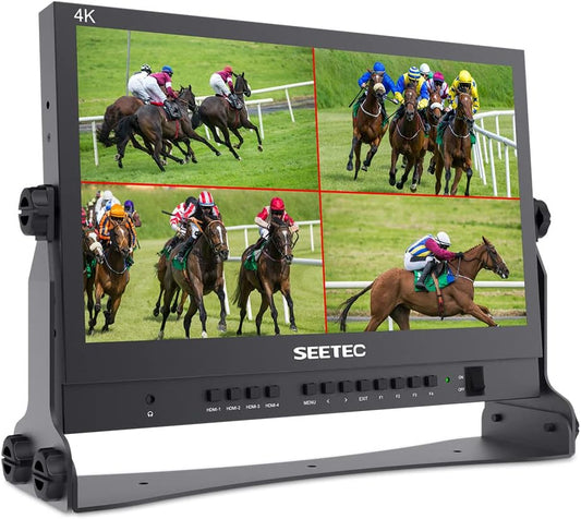 Monitor SEETEC ATEM156 de 15,6" para Transmissão ao Vivo com 4 Entradas e Saídas HDMI