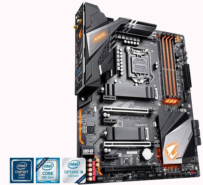 GIGABYTE Z390 AORUS PRO Wi-Fi (Intel LGA1151/Z390/ATX/2xM.2 Thermal Guard/Onboard AC Wi-Fi/RGB Fusion/Placa-mãe para jogos)