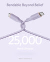 <h2>Cabo USB-C Anker, fluxo tipo C 100W, carregamento rápido para iPhone 16 Series, MacBook Pro 2020 e mais, 1,8 m, malva</h2>