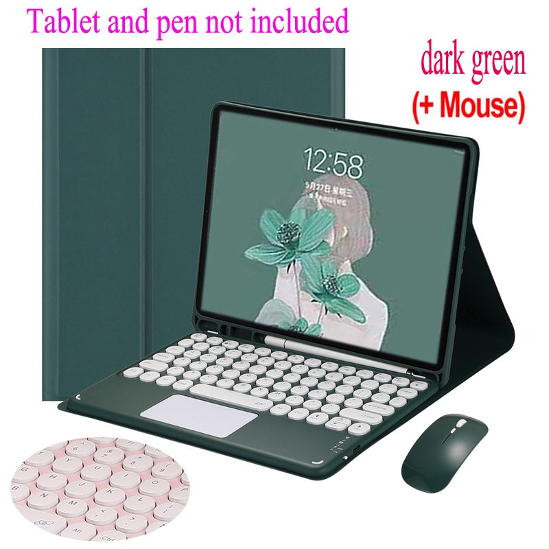 Capa Para Galaxy Tab A8 Com Teclado Touch pad Samsung S6 Lite S7 FE A9 + S9 S7 + S8 + Touchpad De Mouse