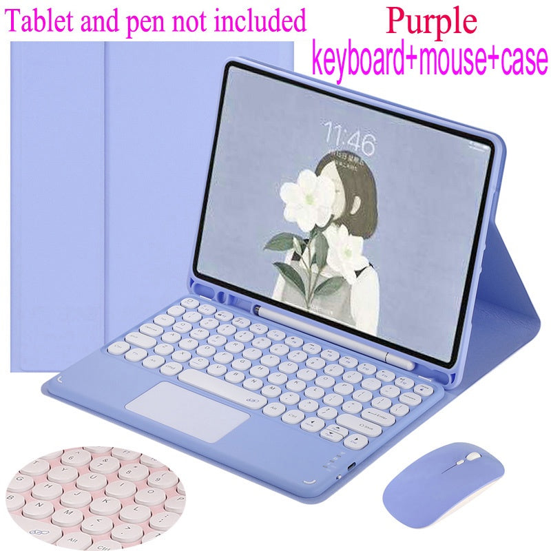 Capa Com Teclado Touchpad Para Samsung Galaxy Tab S6 Lite 10.4 2020 2022 SM-P610 P615/P613 P619 Sem Fio Bluetooth Touch pad