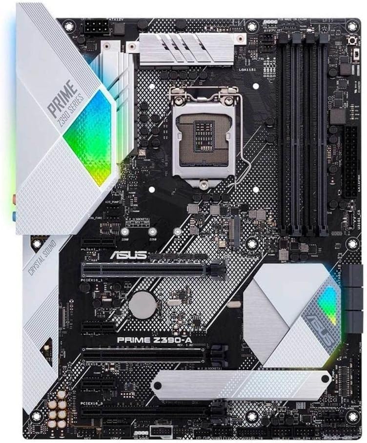 ASUS Placa mãe Prime Z390-A LGA1151 (Intel 8ª e 9ª geração) ATX DDR4 DP HDMI M.2 USB 3.1 Gen2 Gigabit LAN