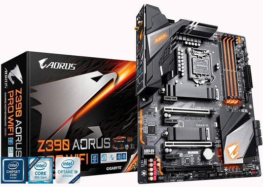 GIGABYTE Z390 AORUS PRO Wi-Fi (Intel LGA1151/Z390/ATX/2xM.2 Thermal Guard/Onboard AC Wi-Fi/RGB Fusion/Placa-mãe para jogos)