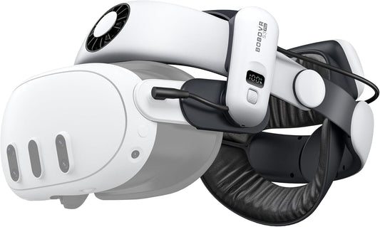 <h2>BOBOVR S3 Pro Battery Strap Accessories,Head air Conditioning and 10000mah hot-swappable Battery Pack,Compatible with Meta Quest 3</h2>