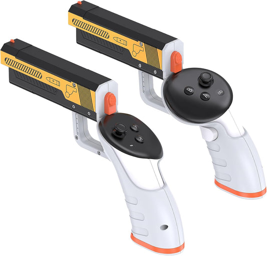 <h2>VR Accessories Compatible with Meta Quest 3 Controllers, Aluminum & ABS Weighted Grip for Oculus Quest 3, Enhance VR Gameplay Holding Experience</h2>