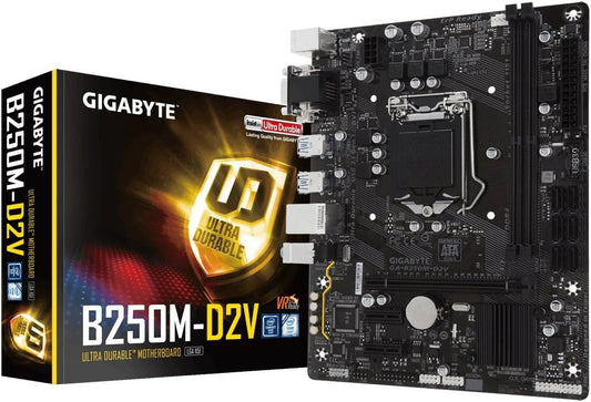 Placa-Mãe Gigabyte GA-B250M-D2V - Intel LGA 1151 DDR4 Micro ATX