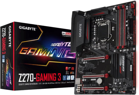 Placa-Mãe GIGABYTE GA-Z270-GAMING 3 - Intel LGA1151, Z270, DDR4, ATX