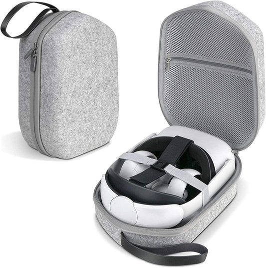 <h2>Estojo de Transporte para Oculus Quest 2 com Correia Elite | Acessórios para fone ouvido para jogos VR controladores | Estojo VR rígido grande espaço para viagens armazenamento doméstico</h2>