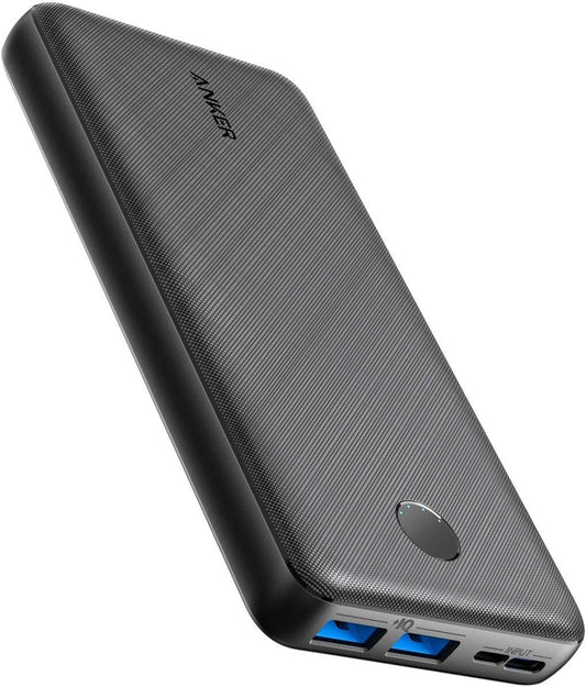 <h2>Power Bank Anker 325 (PowerCore Essential 20K), 20.000 mAh, PowerIQ rápido, USB-C entrada, para iPhone, Samsung Galaxy e mais</h2>