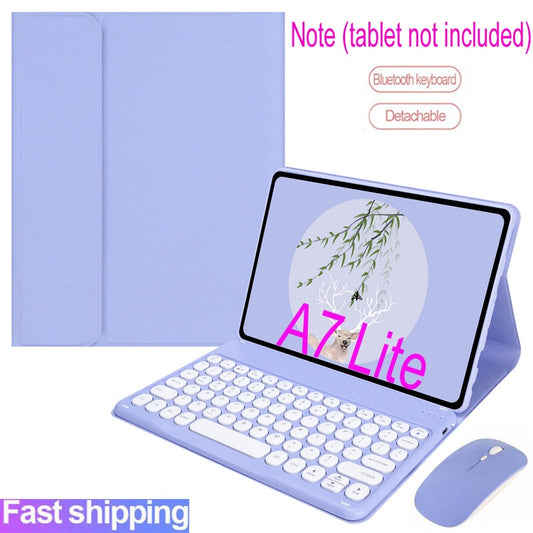 Capa de teclado sem fio Bluetooth para Samsung Galaxy Tab A7 Lite 8.7 SM-T220 T225