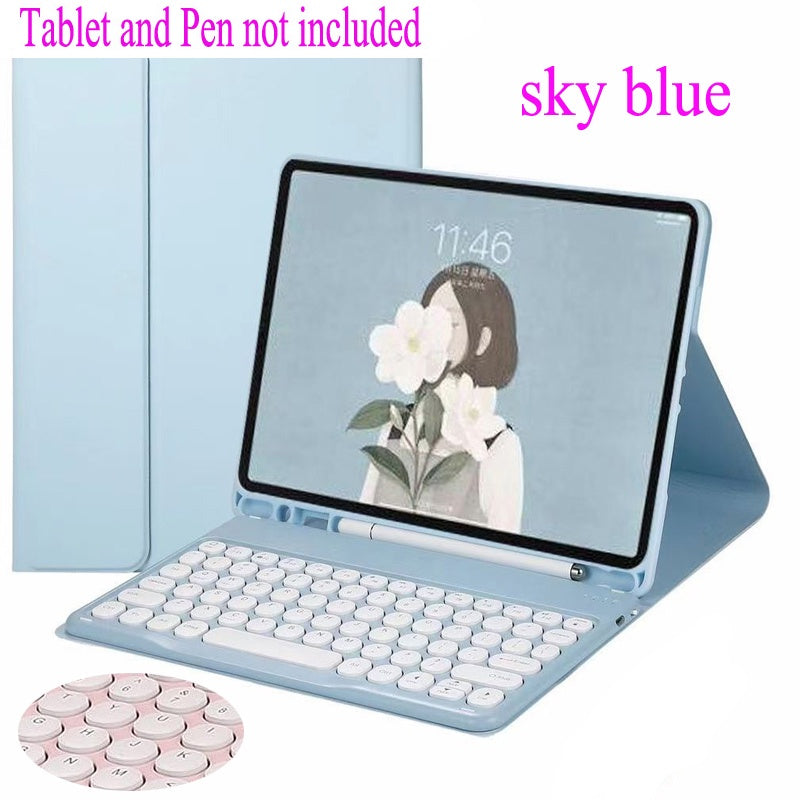 Sem Fio Teclado Capa por Samsung Galaxy Tab S6 Lite 10.4 SM-P610 SM-P615 Bluetooth keyboard mouse cover