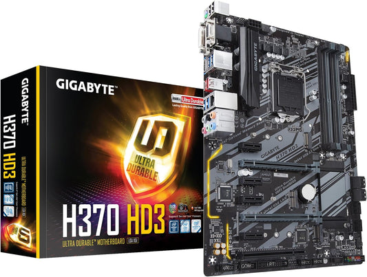 Placa-Mãe GIGABYTE H370 HD3 - Intel LGA 1151, DDR4, ATX