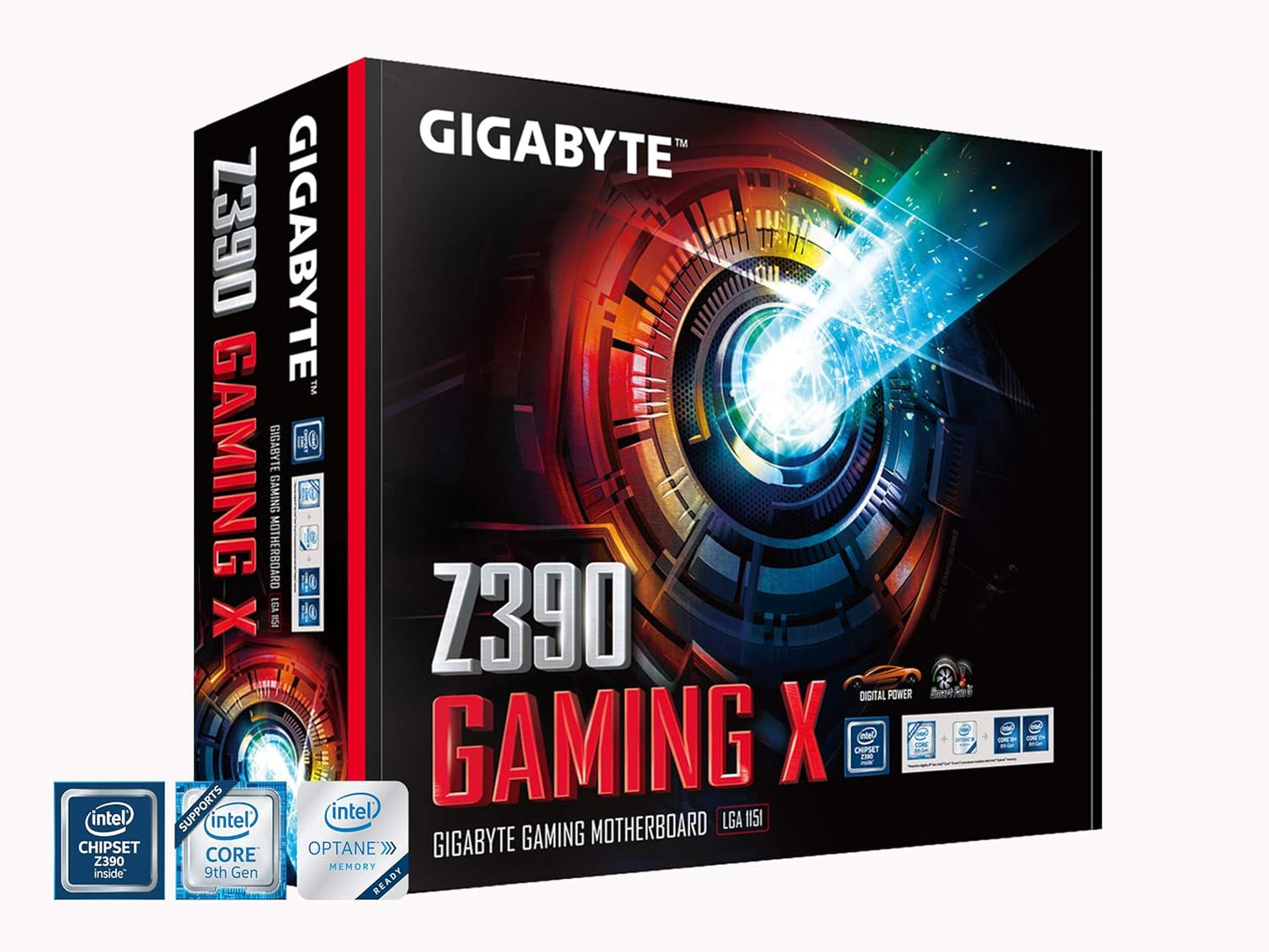 GIGABYTE Z390 GAMING X (Intel LGA1151/Z390/ATX/2xM.2/Realtek ALC892/Intel LAN/HDMI/Placa-mãe de jogos)