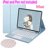 Caso Com Teclado Touchpad Para iPad 9.7 10.2 5th 6th 7th Gen 8ª  9ª 10ª Geração Para Air 2 3 4 5 Pro 9.7 10.5 11 2020 2021 2022 Bluetooth pad Toque  Keyboard