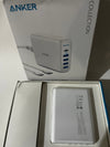 Carregador Rápido Anker PowerPort I PowerIQ PD 60W com 5 Portas USB-C - Caixa Aberta - Funcionando 100%